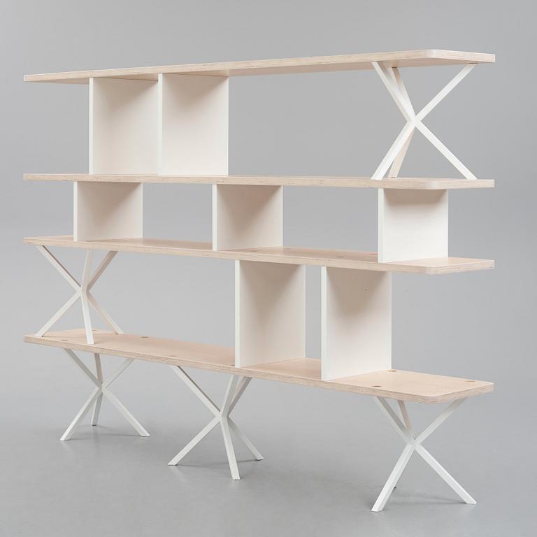 Per Söderberg, a custom made "NEB Shelving System" bookcase produced by No Early Birds.