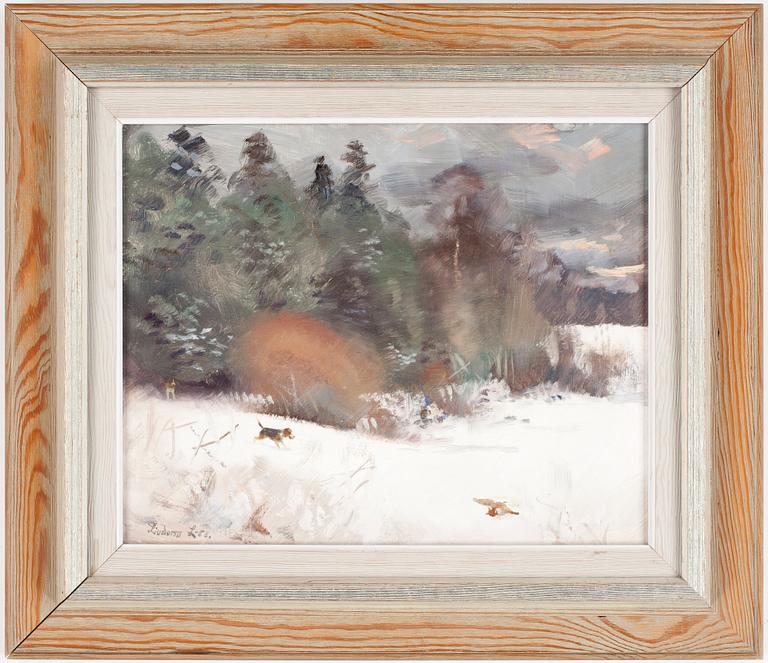 LINDORM LILJEFORS, olja på pannå, sign o dat -58.