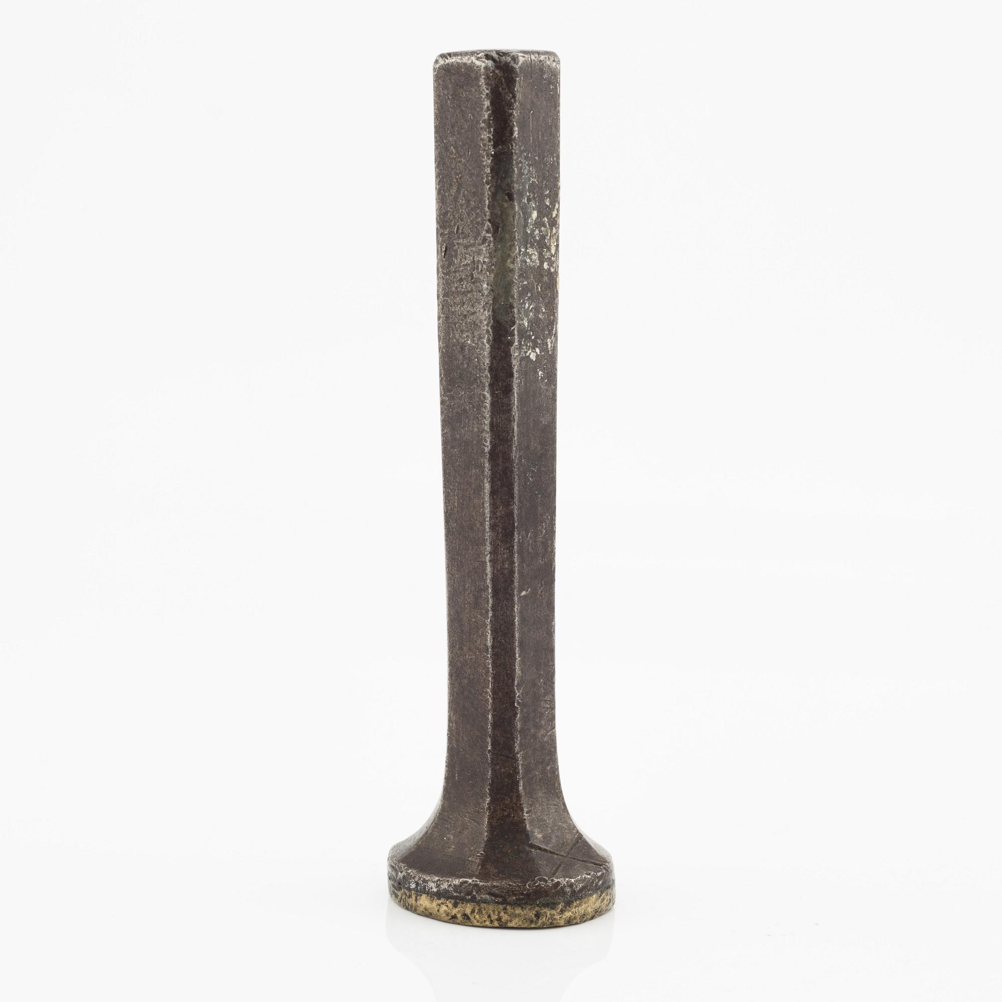 Seal, likely from Germany, for an unidentified baronial family, circa 1700.