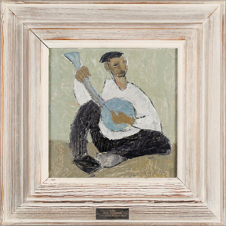 STIG ERIK THIDERMAN, olja på pannå, otydligt signerad.