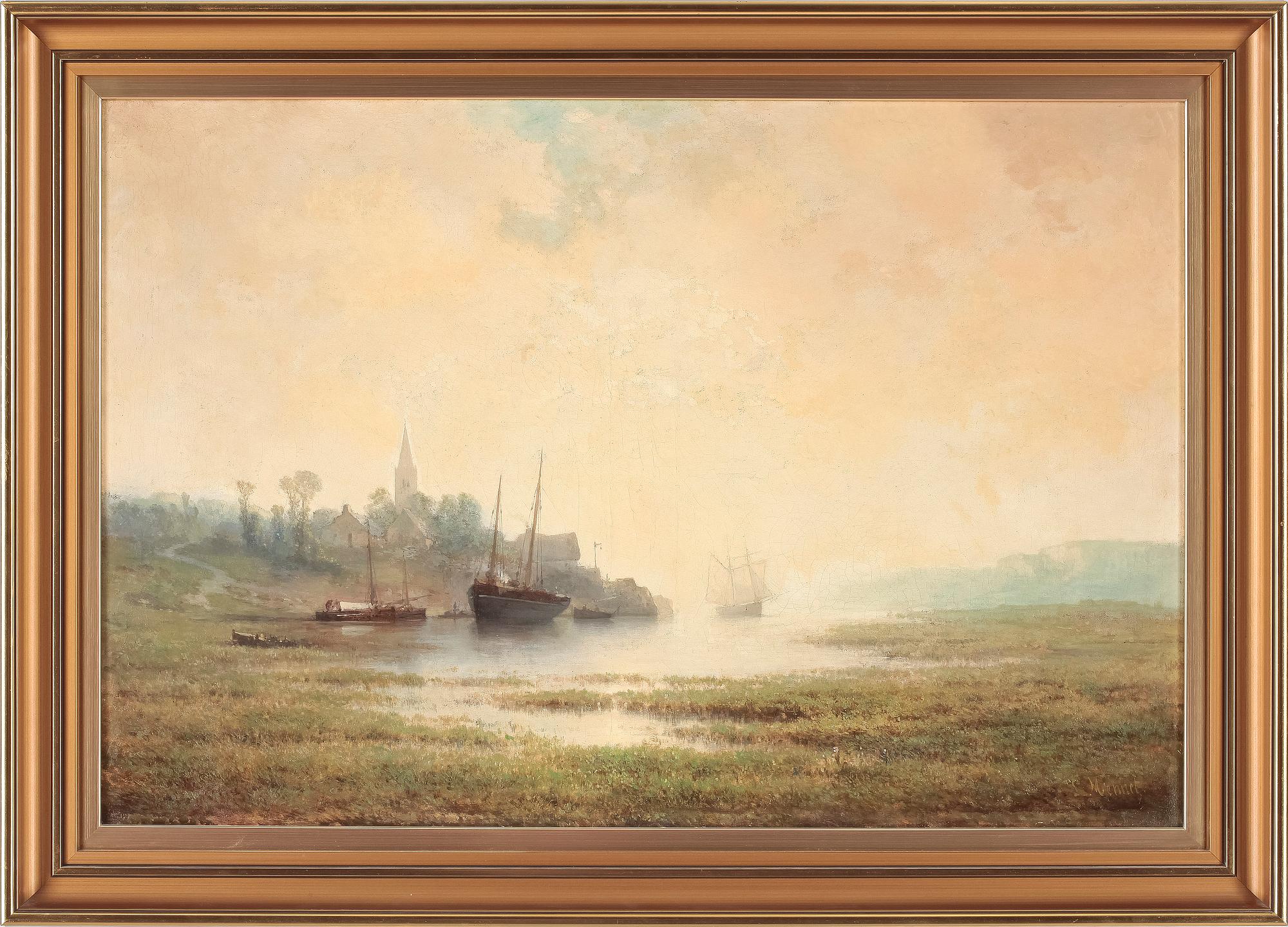 LOUIS MENNET, olja på duk, sign L. Mennet.