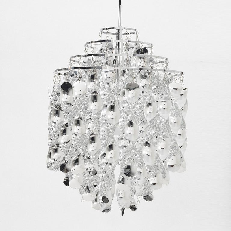 A 'Spiral SP01' pendant lamp by Verner Panton, designed 1969.