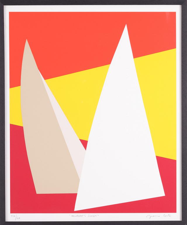Franco Costa, silkscreen in colours, signed XIX/LX.