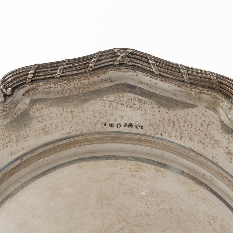 Fats, 3 pcs, silver, marked GAB, total weight approx. 400 g.