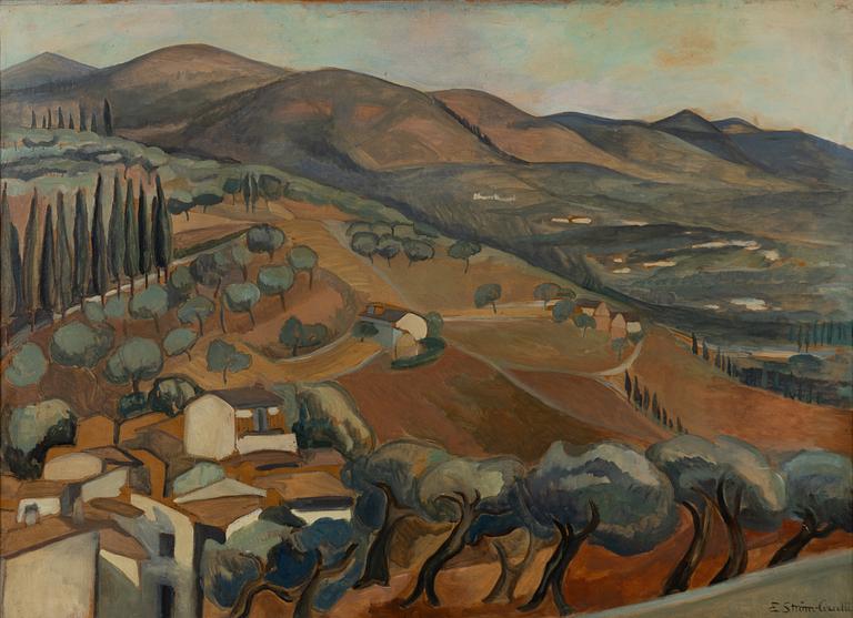 Elsa Ström-Ciacelli, Sydländskt landskap.