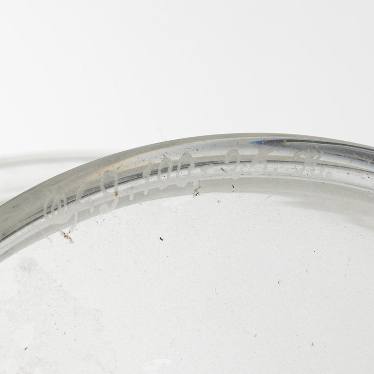 Simon Gate, skål, "Molnet", Orrefors,