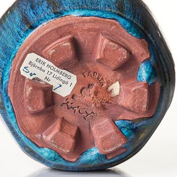 Wilhelm Kåge, a Farsta stoneware lidded jar, Gustavsberg Studio 1950s.