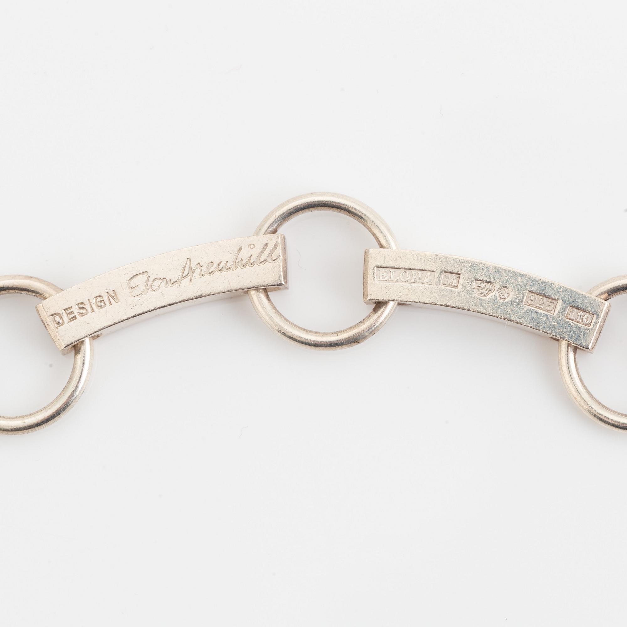 Elon Arenhill, Halscollier, sterlingsilver, Elona, Malmö 1985.