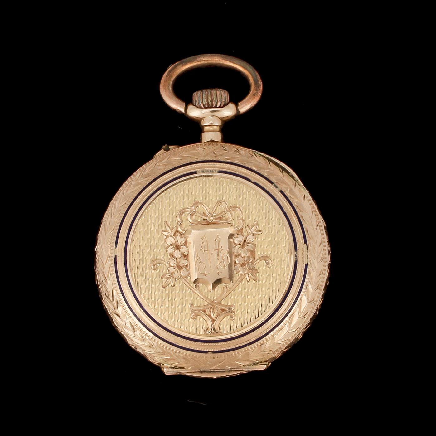 DAMFICKUR, 14 k guld, 1900-talets första kvartal.