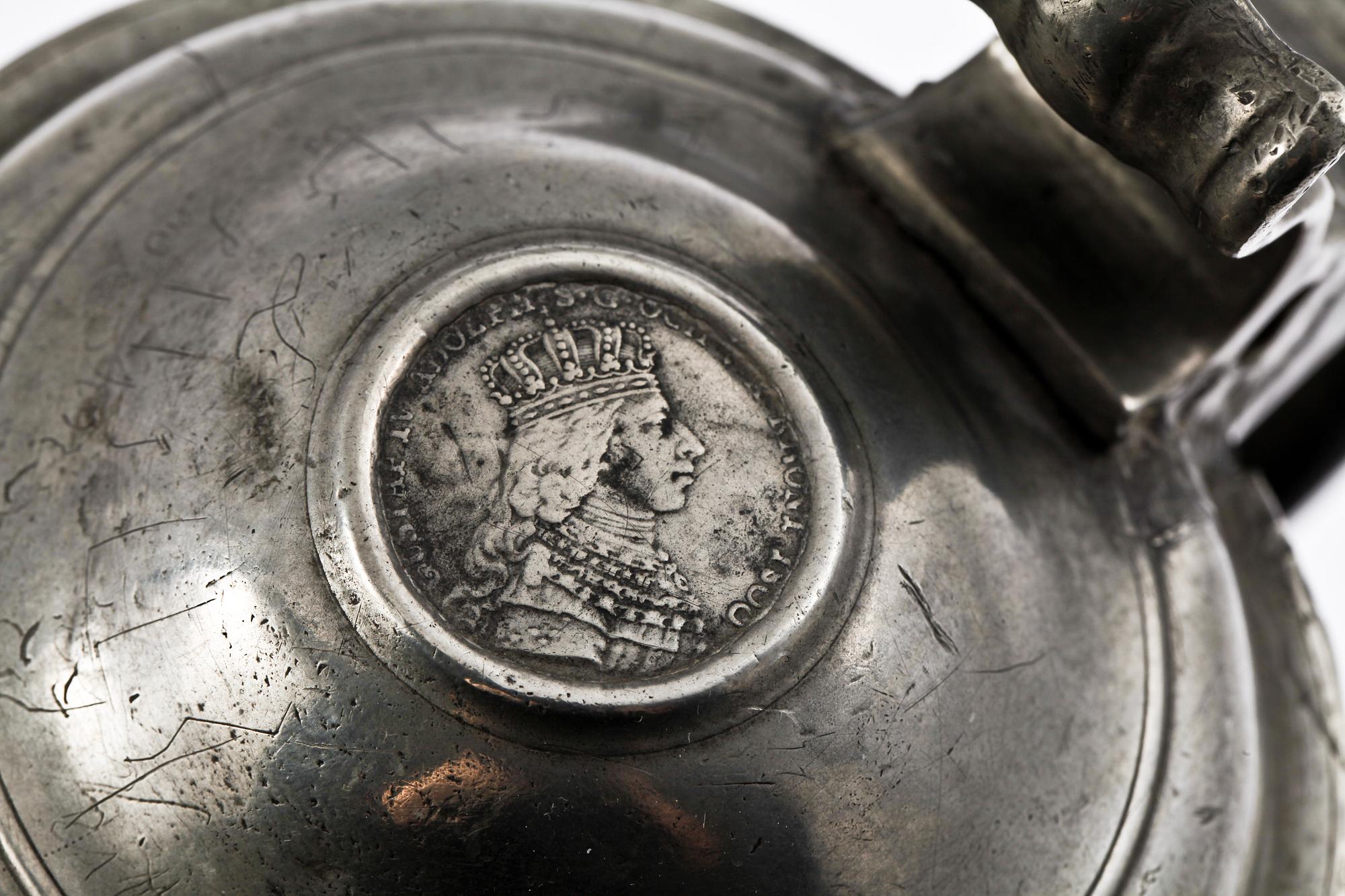 STOP, tenn, Sverige, 1795. Otydl mästarstämplar.