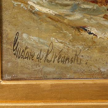 GUSTAVE DE BREANSKI, oil on canvas, signed.
