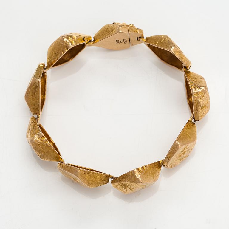 Björn Weckström, Rannekoru "Koskikivet", 14K kultaa. Lapponia 1966.