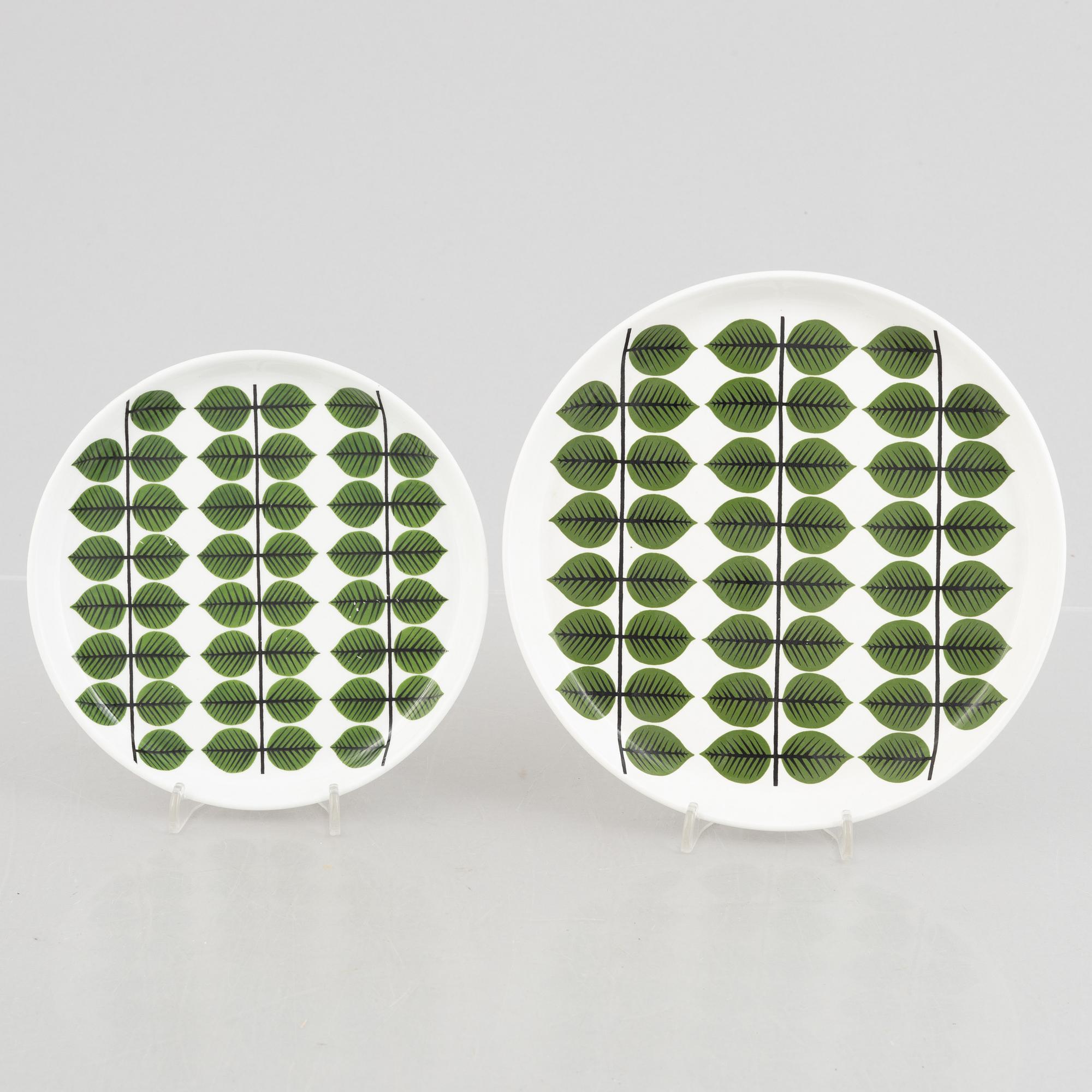 Stig Lindberg, servis, 50 delar, flintgods, "Berså", Gustavsberg, 1900-talets senare del.