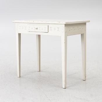 Desk with a drawer in the frieze, Late Gustavian style, 19th century.