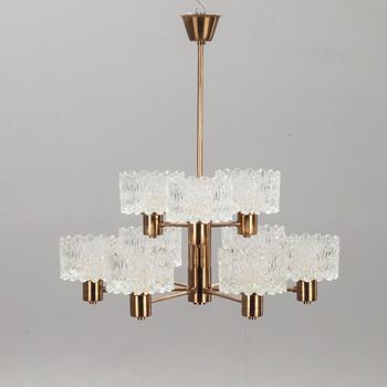 TAKLAMPA, mässing, 1900-talet.