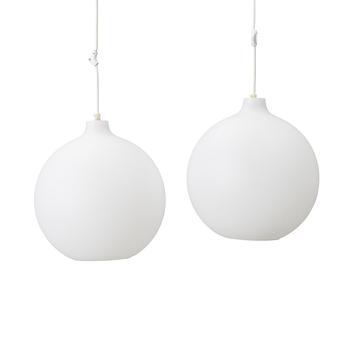 Vilhelm Wohlert, Ceiling lamps, a pair, “Satellit” for Louis Poulsen, Denmark, late 20th century.