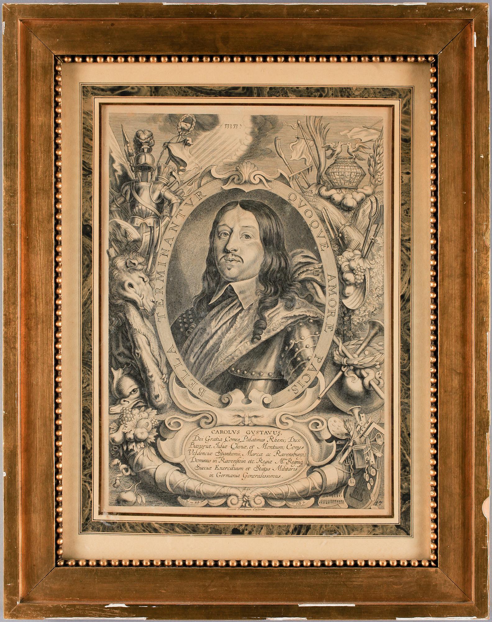 CORNELIUS GALLE, efter, kopparstick, 1700/1800-tal.