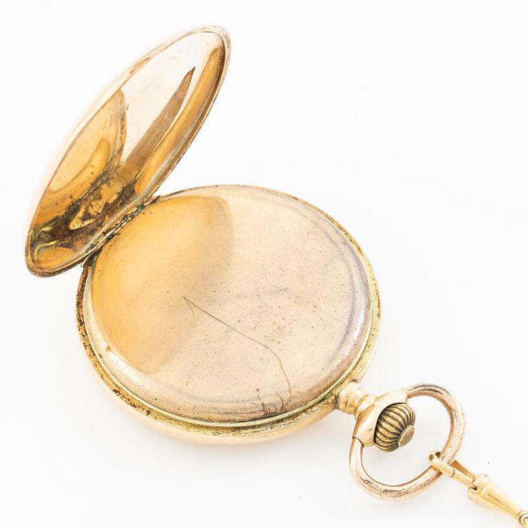 Pocket watch, hunter, 50.5 mm.