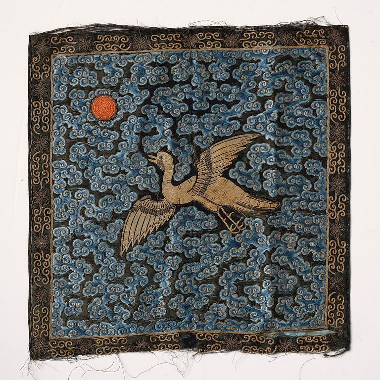 A group of six 'Buzi', Qing dynasty, 19th century.