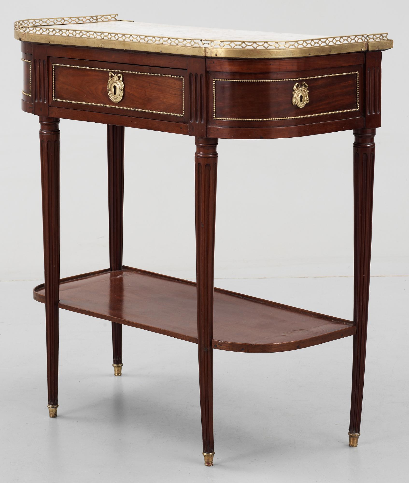 KONSOLBORD, s.k. Console dessert. Frankrike, 1700-talets slut. Louis XVI.