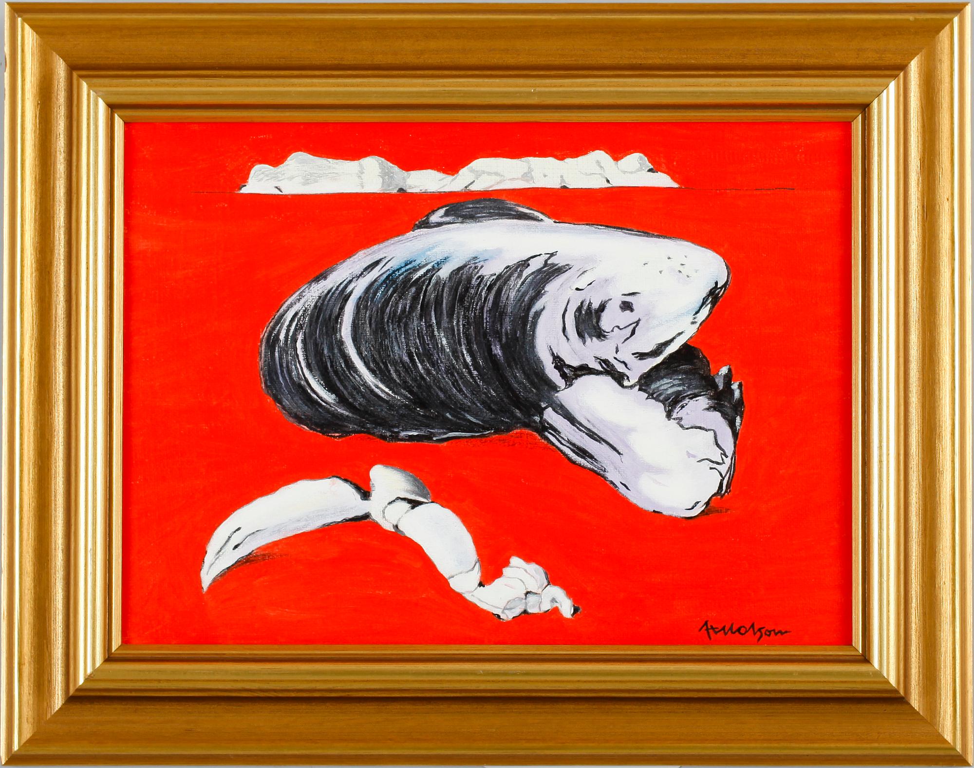 AXEL OLSON, olja på duk, sign.