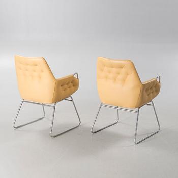 Four "Mirja" armchairs, designed by Bruno Mathsson for Dux, second half of the 20th century.