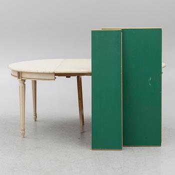 Dining table, Gustavian style, mid-20th century.