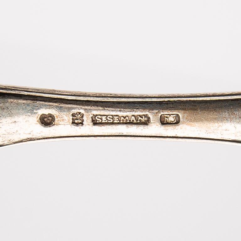 Spoons, 4 pcs, including Carl Fredrik Seseman and Peter Pihl, 18th/19th century.