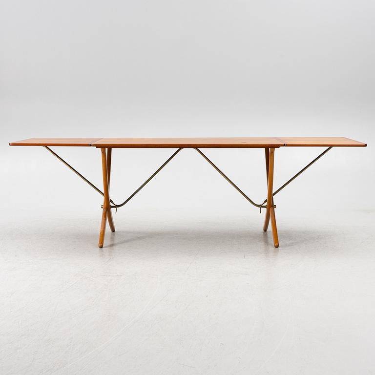 Hans J. Wegner, Dining table with leaves, 'AT-304', Andreas Tuck, Denmark, 1950s-60s.