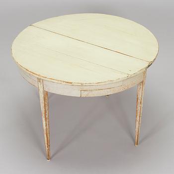 Bord / klaffbord, halvmåneform, 1800-tal.