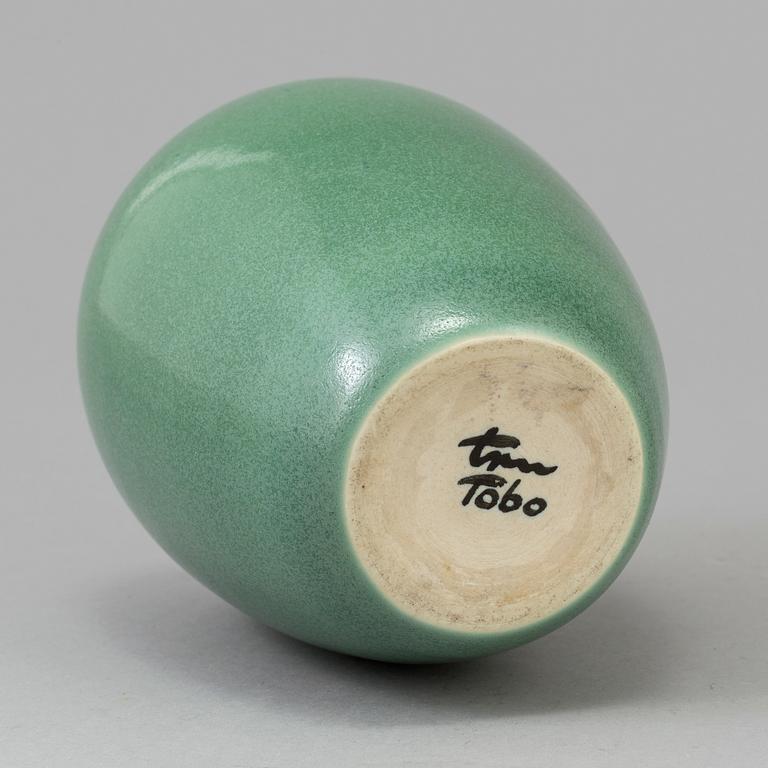 a stoneware vase by Erich & Ingrid Triller, Tobo.