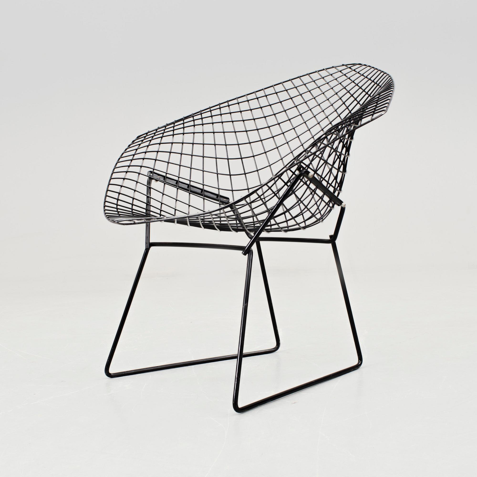 HARRY BERTOIA, fåtölj "Diamond Chair", 1900-talets andra hälft.