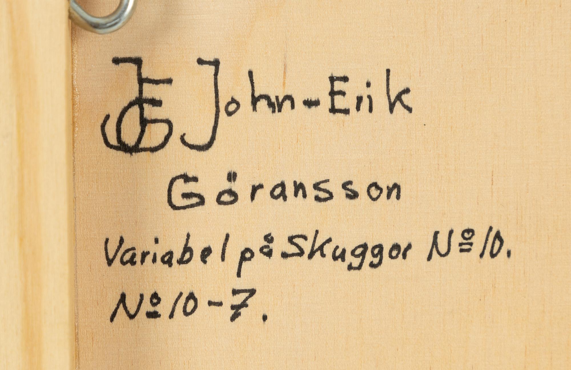 John-Erik Göransson, "Variabel på skuggor" (No 10).