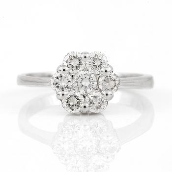 RING, med briljantslipade diamanter, totalt ca 1,00 ct.