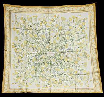 SCARF, siden, "Oeillets Sauvages", design Niki Goulandris , Hermès, Paris.