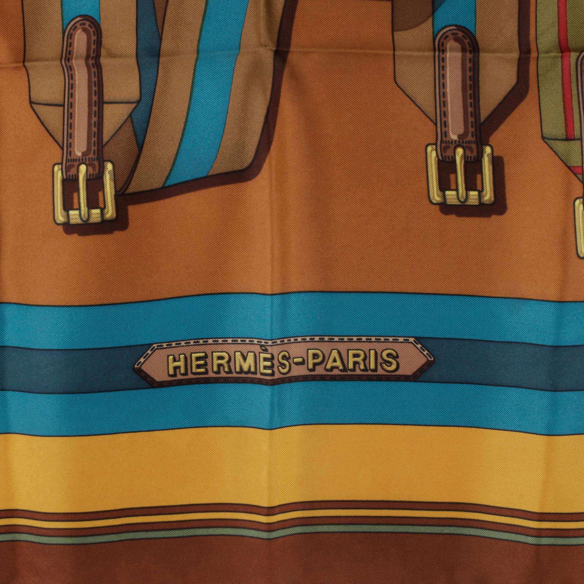 SCARF, siden, "Les Sangles", design Joachim Metz, Hermès, Paris.