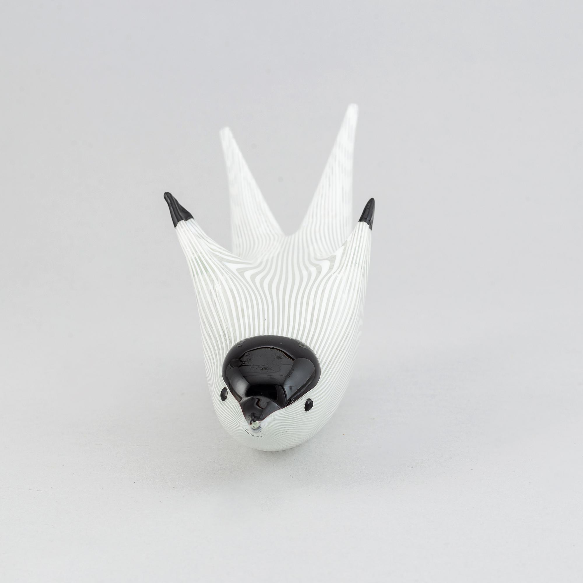 Fulvio Bianconi, a glass 'Rondine' bird figurine, Venini, Murano, Italy.