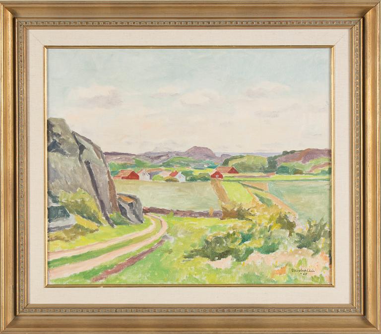 ELLIS WALLIN, Oil on canvas, signed and dated -65.