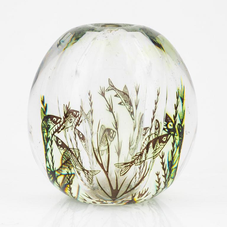 Edward Hald, a glass vase, Orrefors.