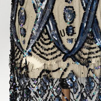 A sequin embroidered 1920's dress.