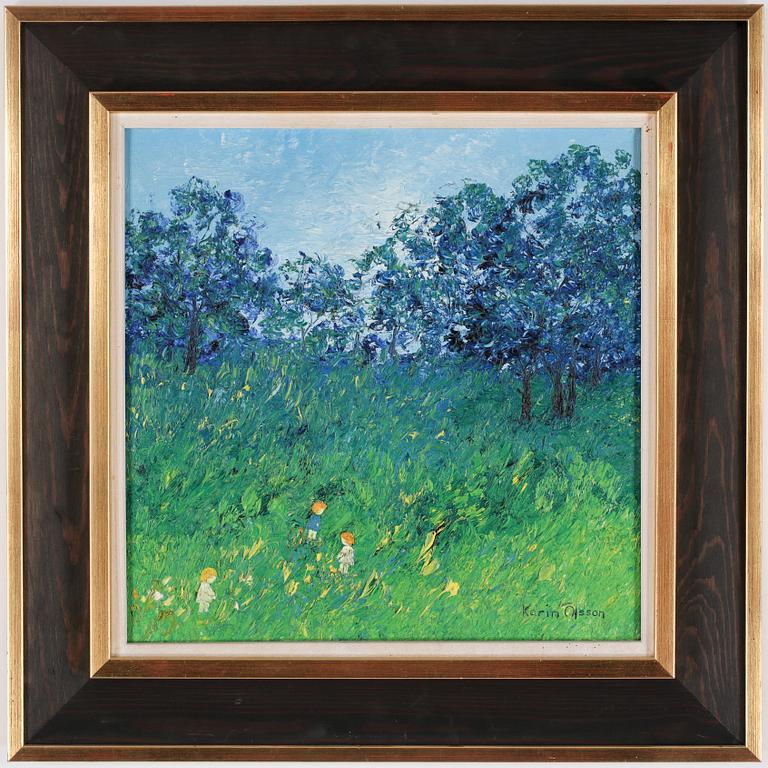 KARIN OLSSON, olja på duk, signerad.