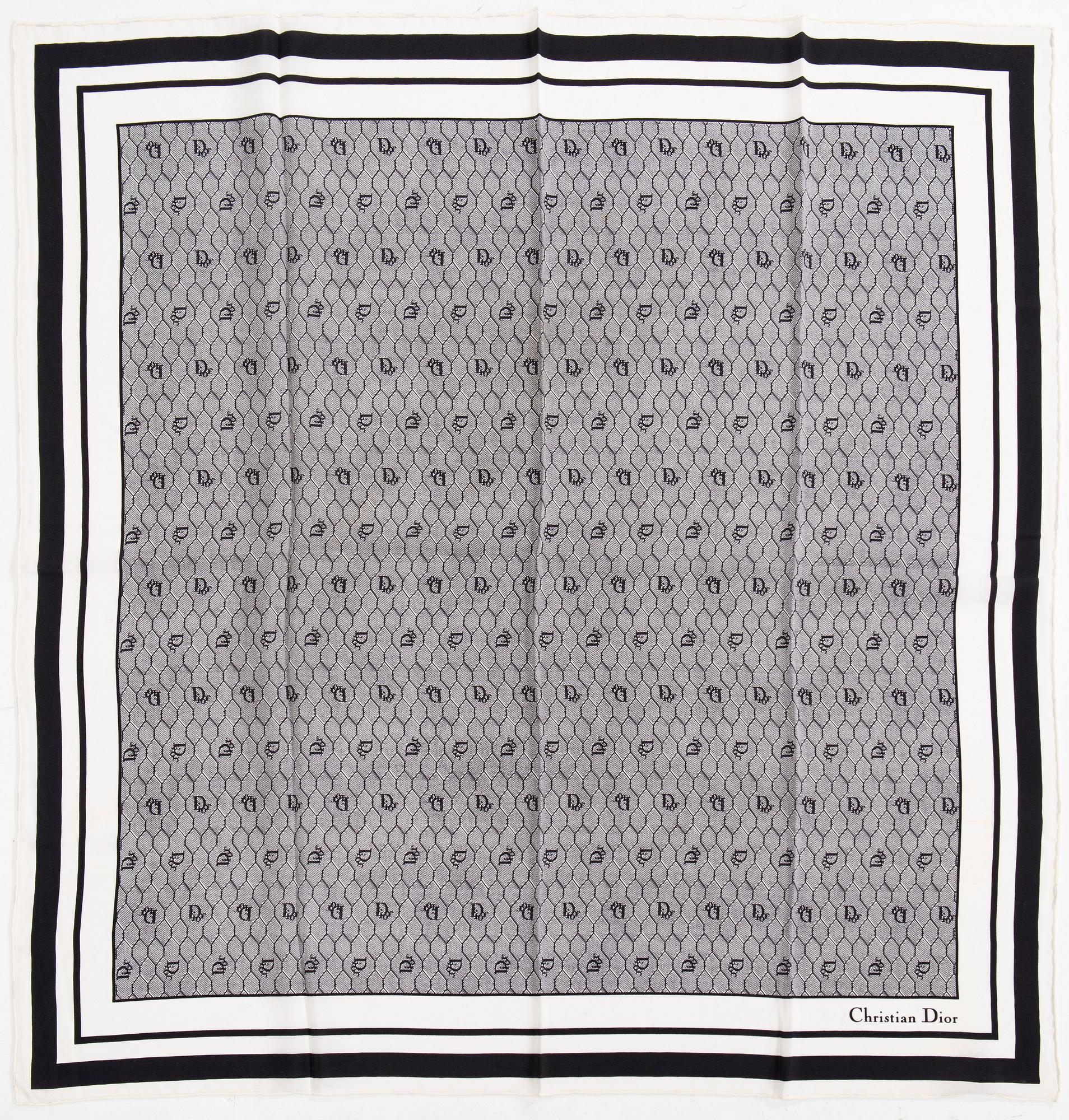 Christian Dior, a silk scarf.