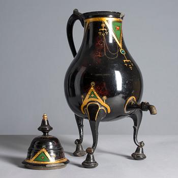 SAMOVAR, tenn, empir, 1800-talets början.