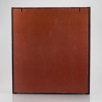 A display cabinet with a 47-piece glass service, "Koskull" from Kosta, Sweden.