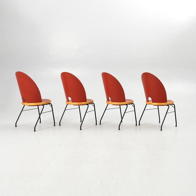 Chairs, 4 chairs, Oblado/Jazz, Blå Station, Åhus, late 20th century.