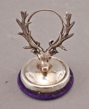 VISITKORTSHÅLLARE, 4 st, silver, Adie & Lovekin Ltd, Birmingham, England, 1910.