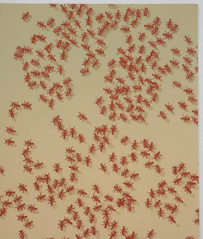 Ed Ruscha, "Red ants", from: "Insects".
