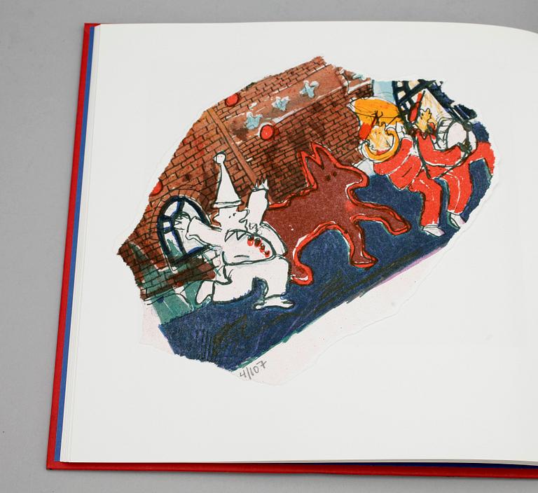 IAN RUSTH, diorama/multipel med bok, sign o numr 45/50.