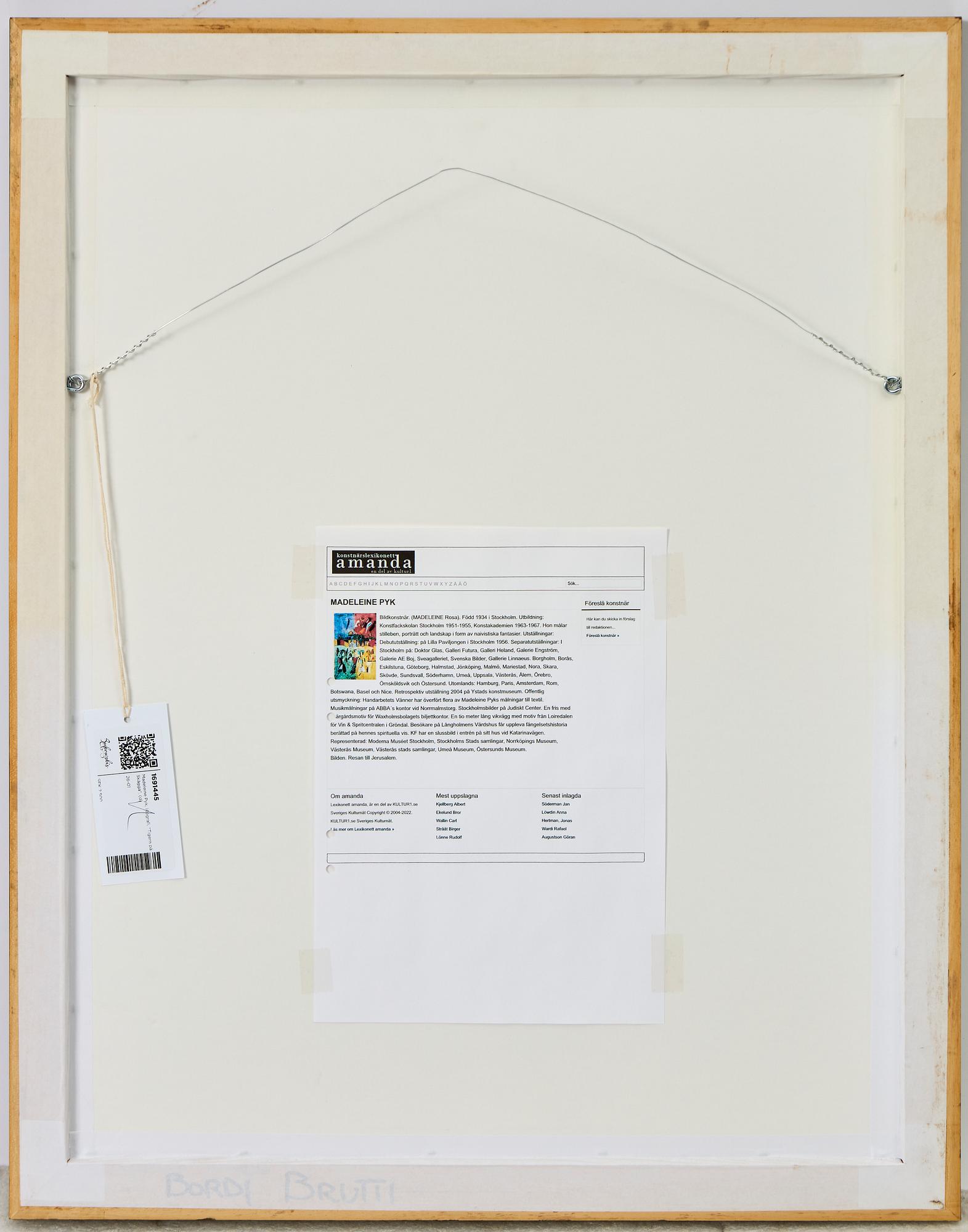 Madeleine Pyk, "Tigern på Skägga".