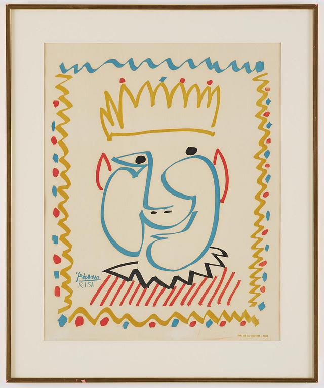 Pablo Picasso, "Tête de roi (Carnaval de Nice)".